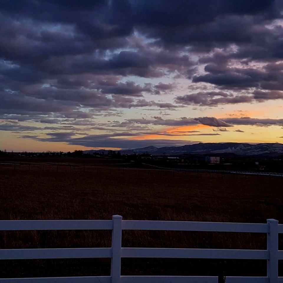 atardecer camino casa de George