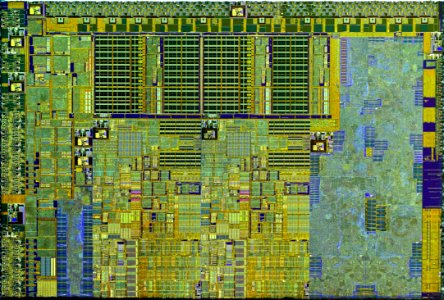 Intel Sandy Bridge 2C-GT1 die shot - high resolution - stitched