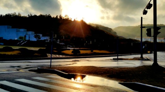October 26, 2018 sunset 16:43PM (after the rain)
