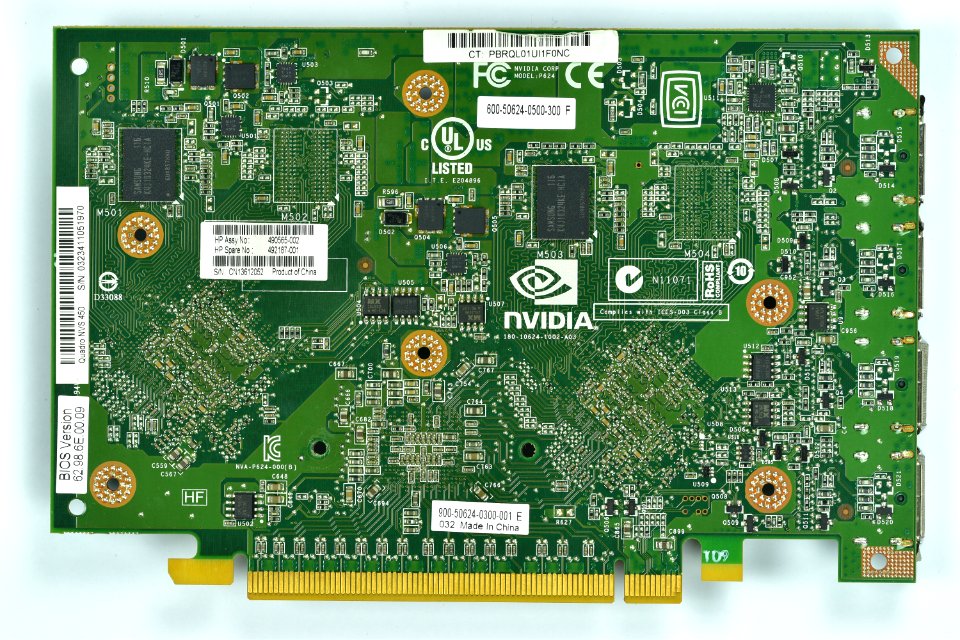 Nvidia Quadro NVS 450 back
