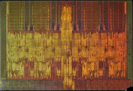 Intel Bloomfield / Gainestown die shot - top metal