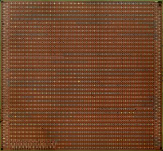 VIA Nano single core (U3100) die shot - top metal - high resolution - stitched