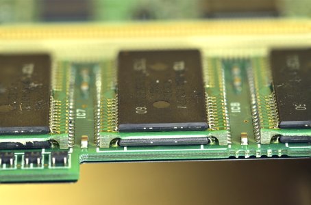 Stacked RAM on a little PCB bridge module