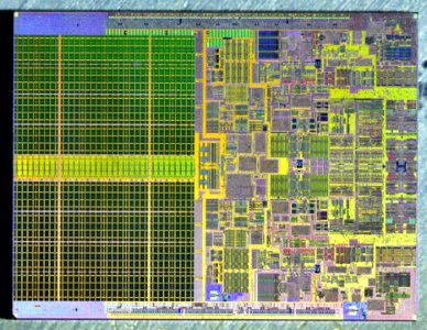 Intel Conroe (Core 2 Duo) die shot