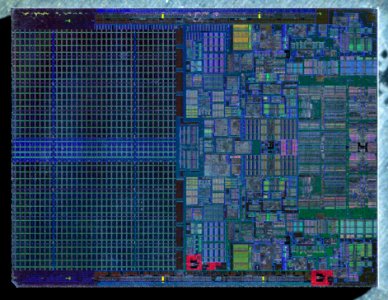 Intel Conroe (Core 2 Duo) die shot