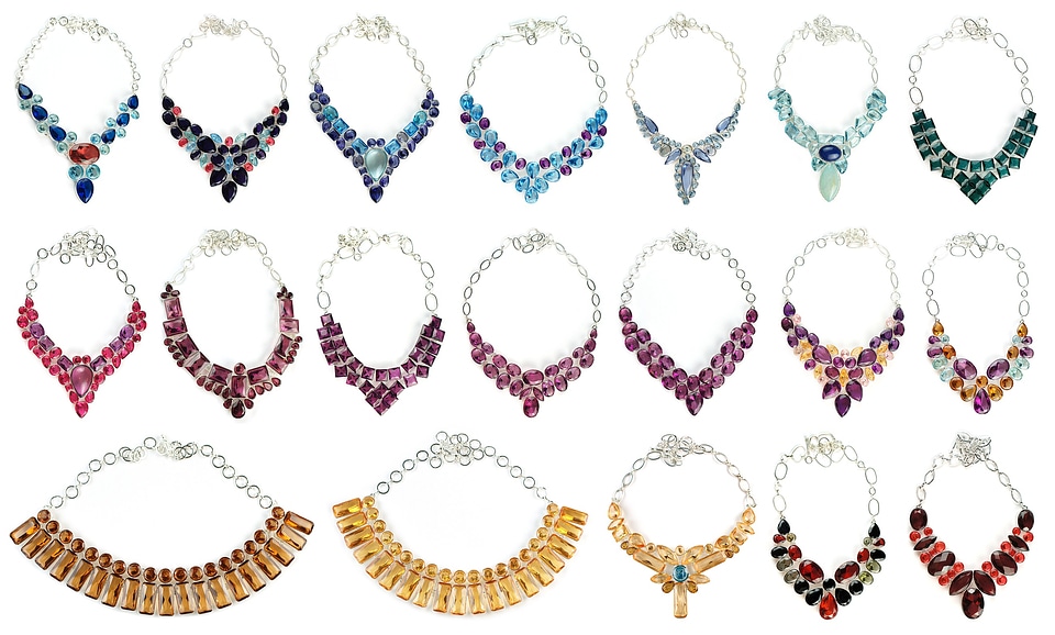 Chokers colorful gemstones
