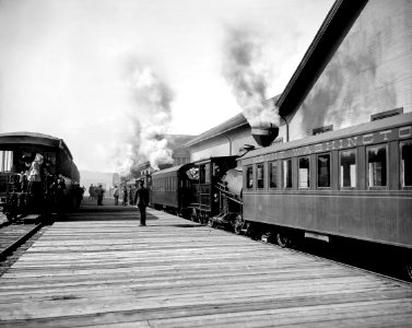 Base station, Mt. Washington Railway, White Mts., N.H. photo