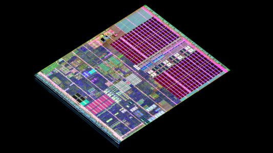 Intel Prescott-2M die shot
