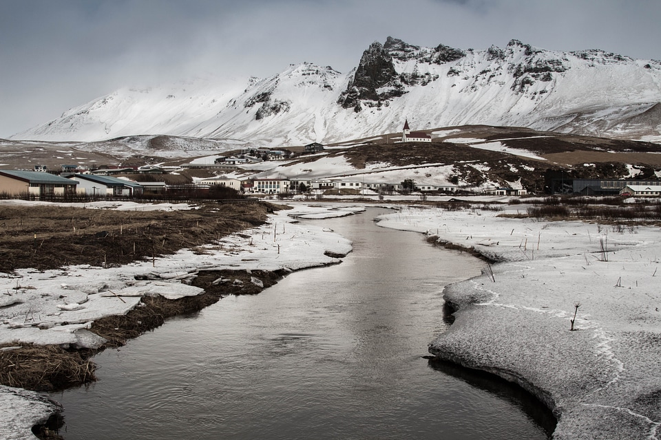 Nature winter landscape