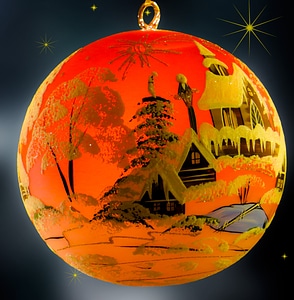 Christmas ornaments ball depend photo
