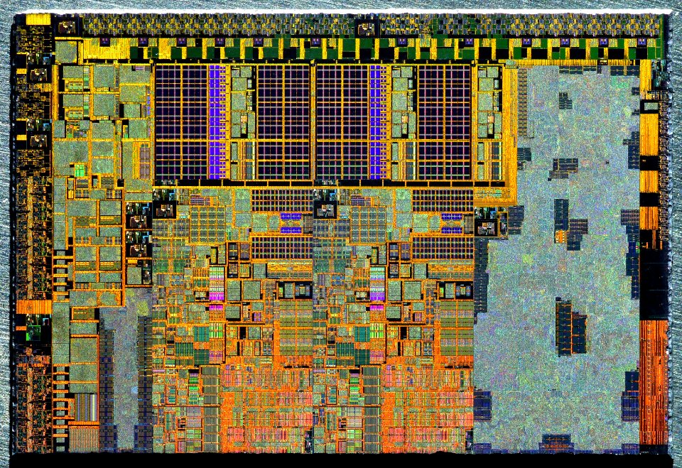 Intel Sandy Bridge 2C-GT1 die shot