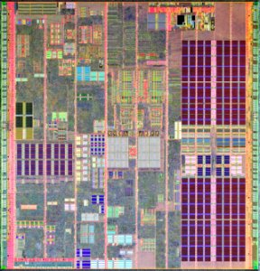 Intel Prescott-1M die shot