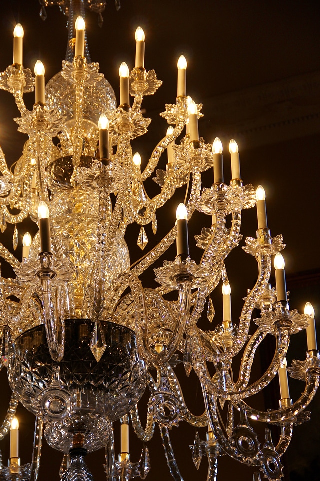 Luxury glass ornate