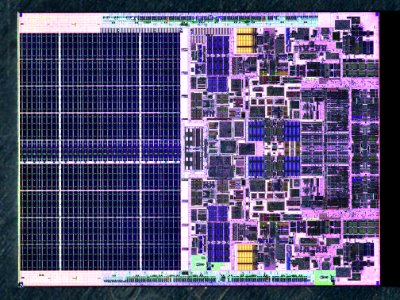 Intel Conroe (Core 2 Duo) die shot