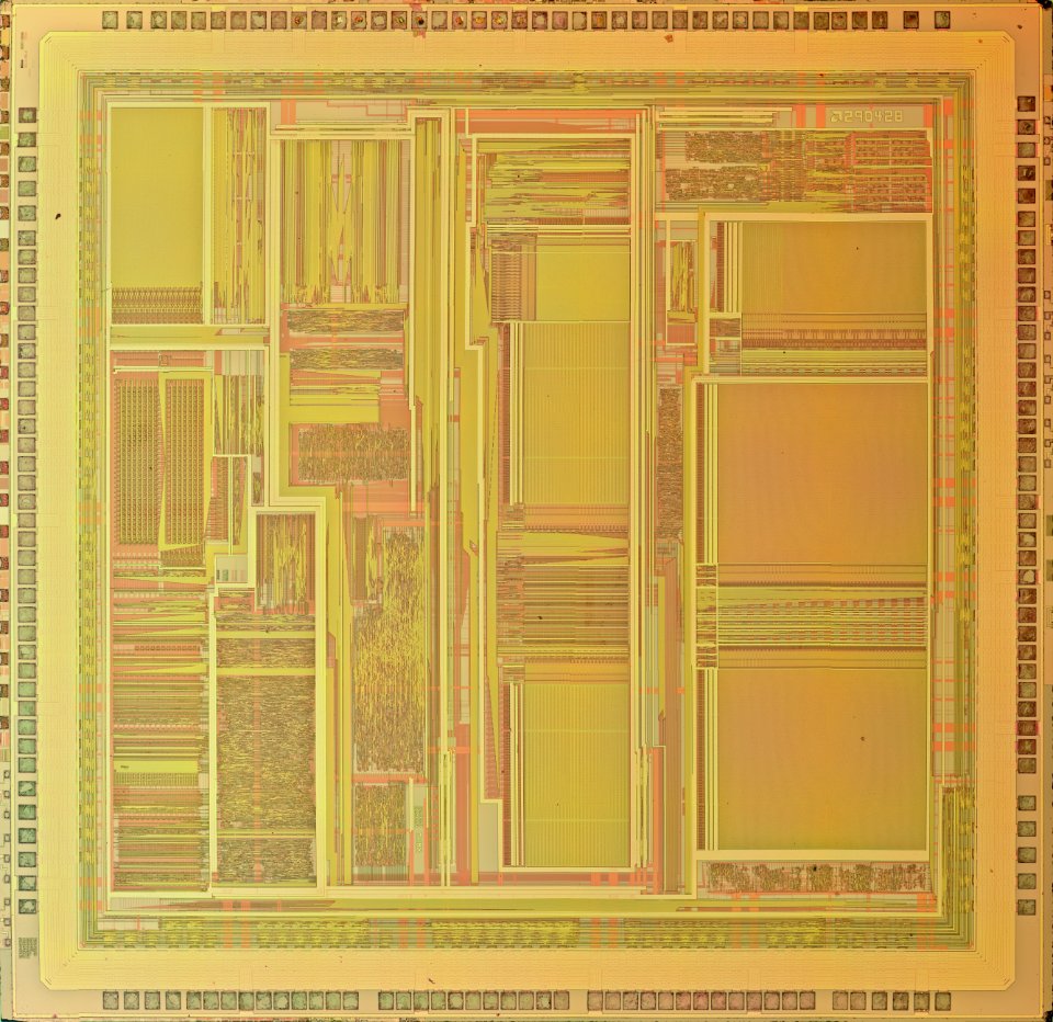 AMD AM29040 die shot - stitched (10x magnification)