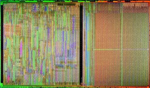 Intel Gallatin die shot - top metal