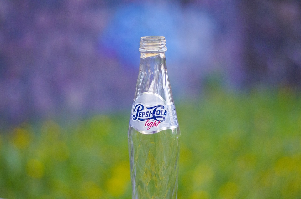 Cola pepsi glass