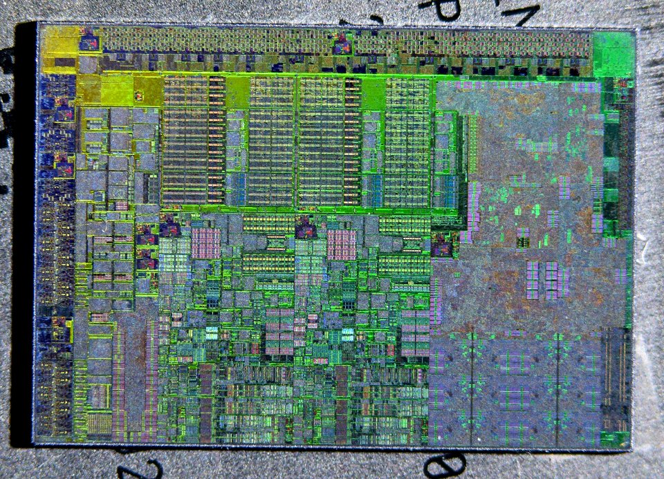 Intel Sandy Bridge 2C-GT2 die shot