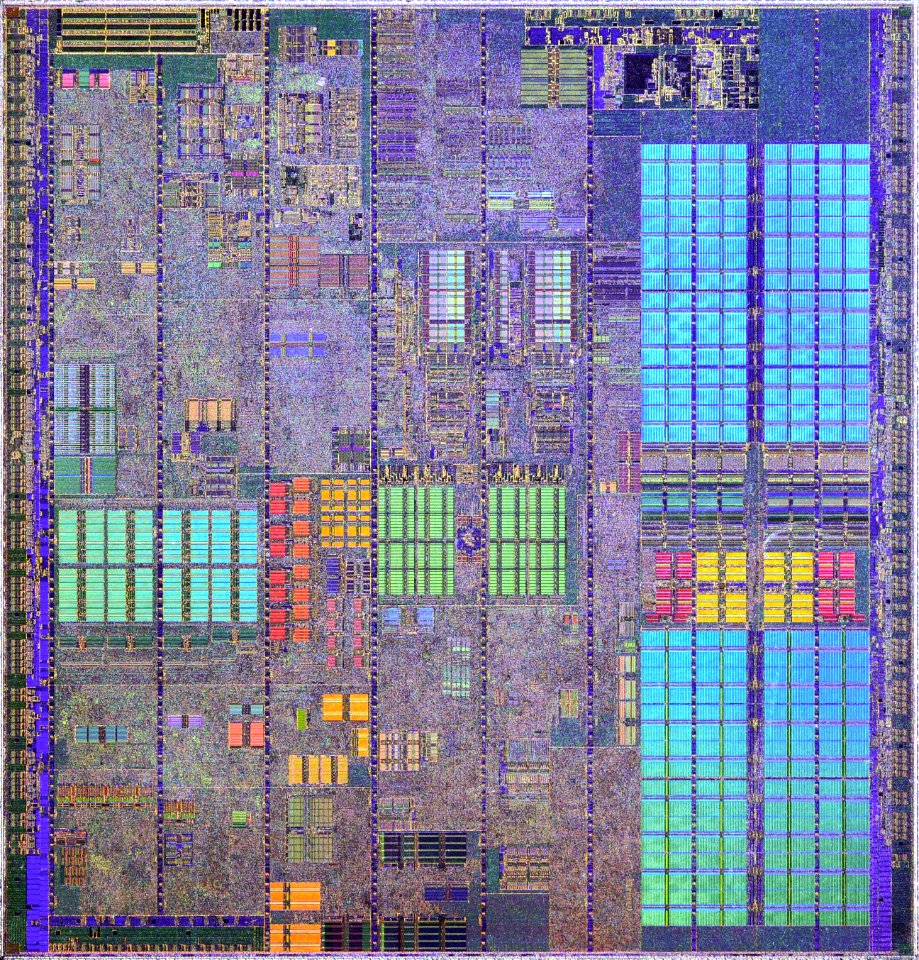 Intel Prescott-2M die shot