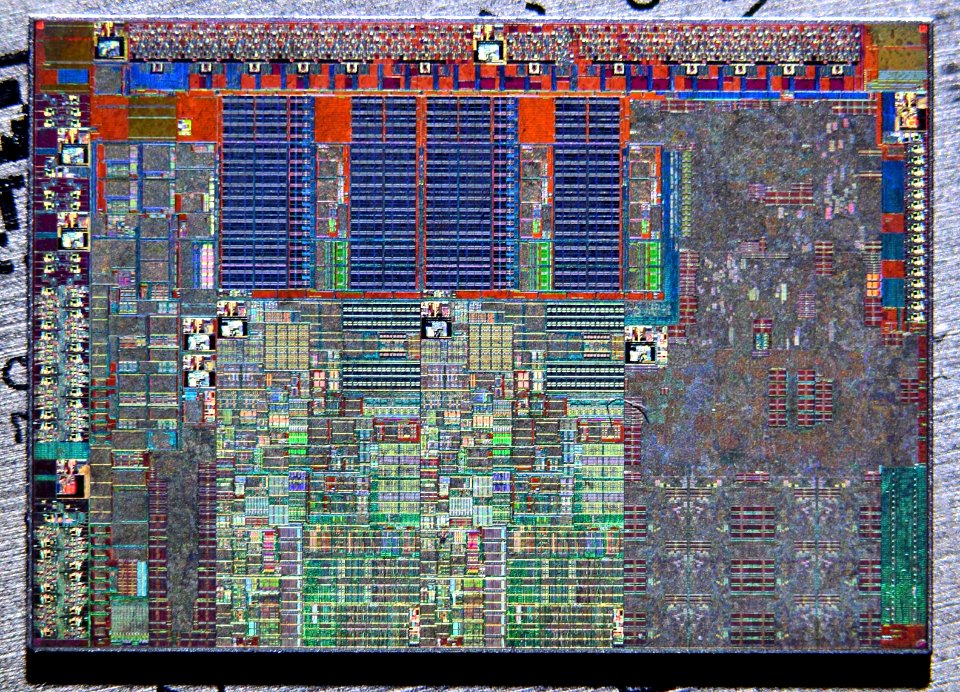 Intel Sandy Bridge 2C-GT2 die shot