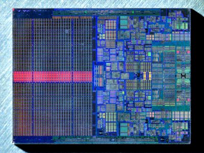 Intel Conroe (Core 2 Duo) die shot