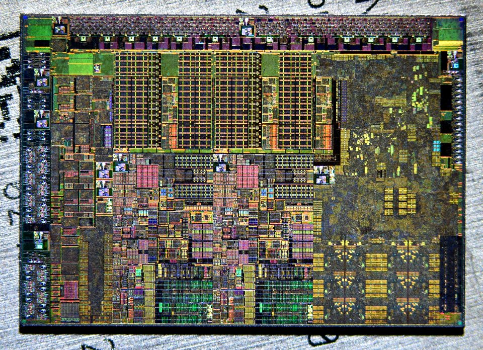 Intel Sandy Bridge 2C-GT2 die shot