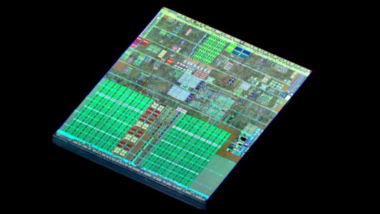 Intel Prescott-2M die shot