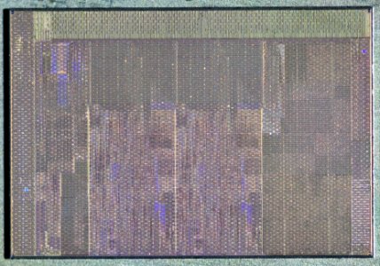 Intel Sandy Bridge 2C-GT1 die shot - top metal