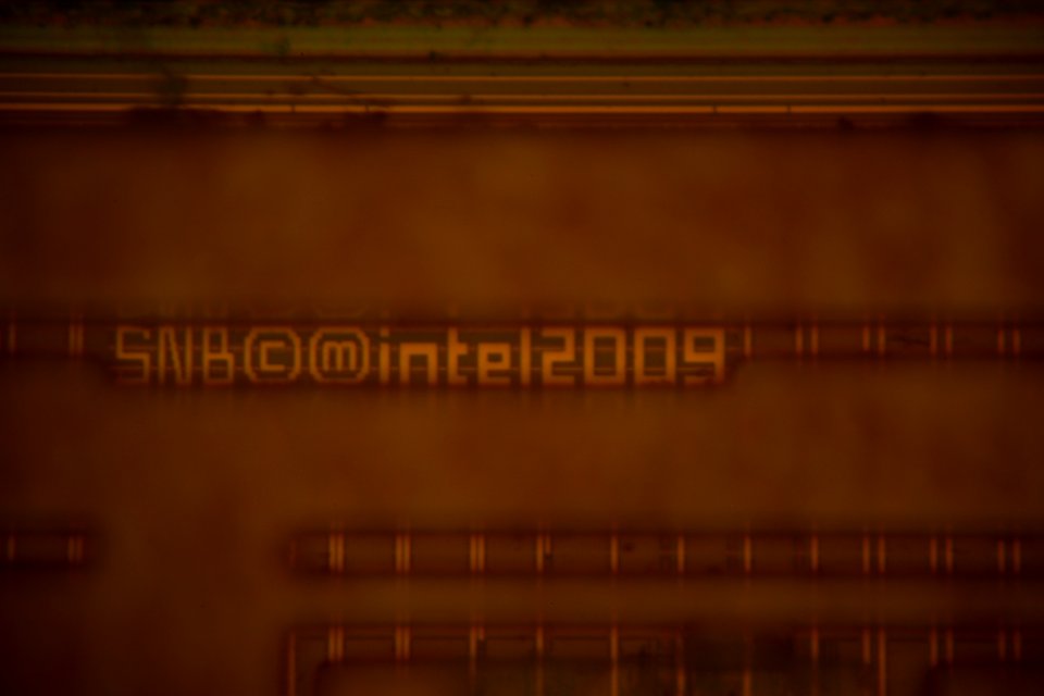 Intel Sandy Bridge 2C-GT1 top metal die markings