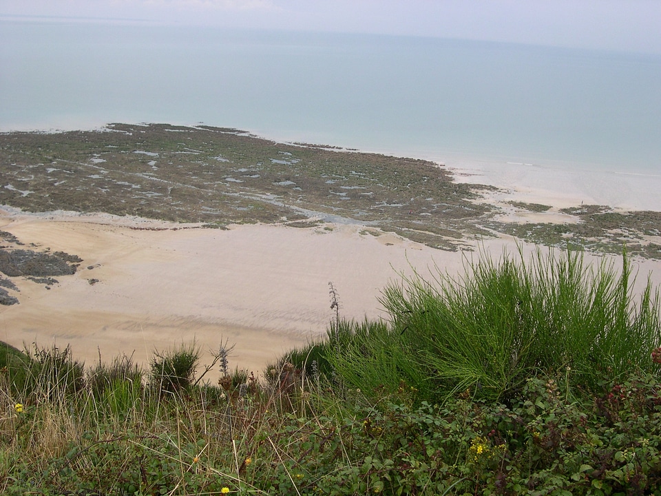 Normandy beach sea
