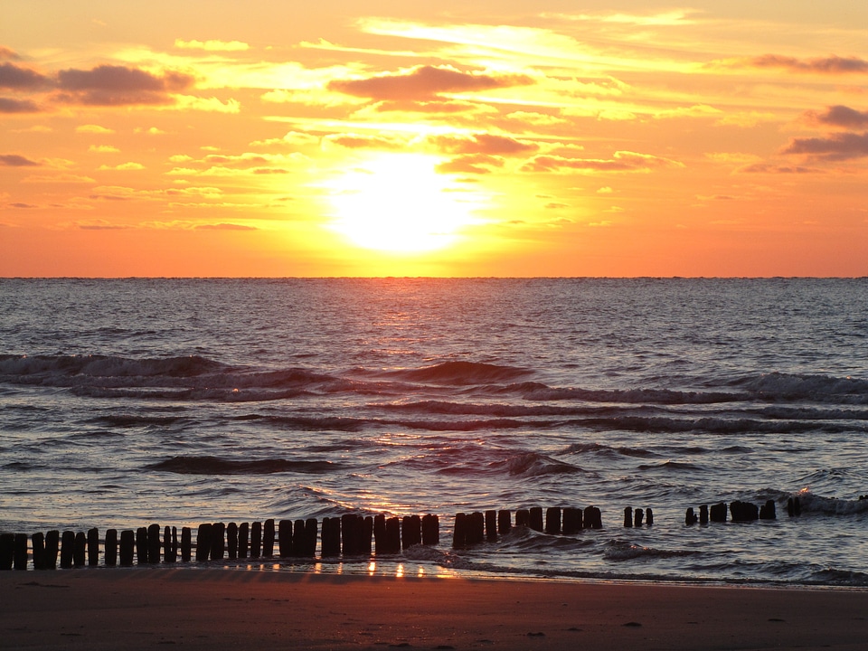 Norderney sea evening sky