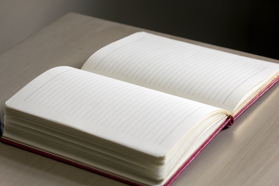 Notebook writing paper