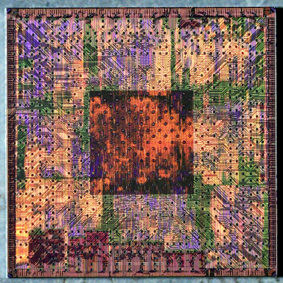 ATI RV350 die shot (top metal)