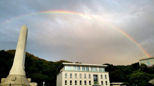 天一國7年 天曆 8月1日 (August 30, 2019) rainbow 18:36PM photo