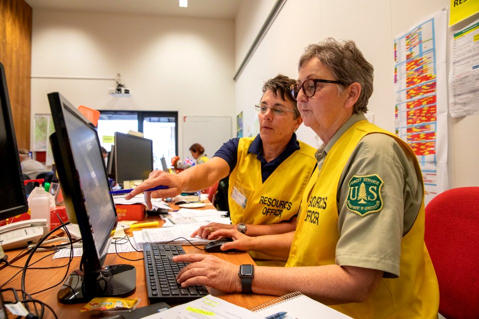 US firefighters in Australia
