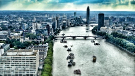 River Thames, London (Tiltshift)