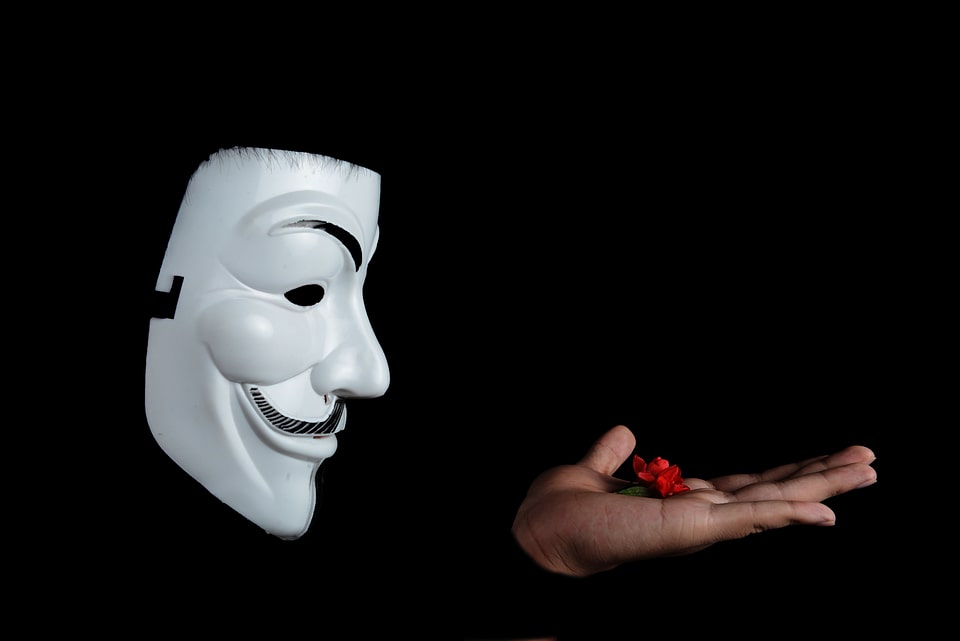 Studio figure photography facial mask