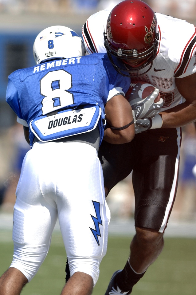 Sport helmet tackle