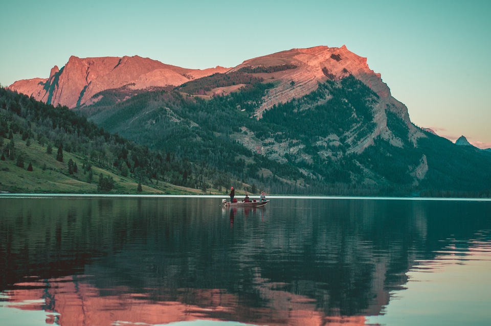 Reflection mountains hills