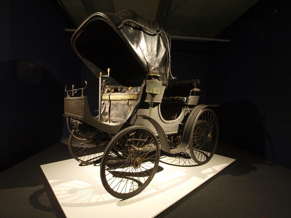 Photographed museum automobiles