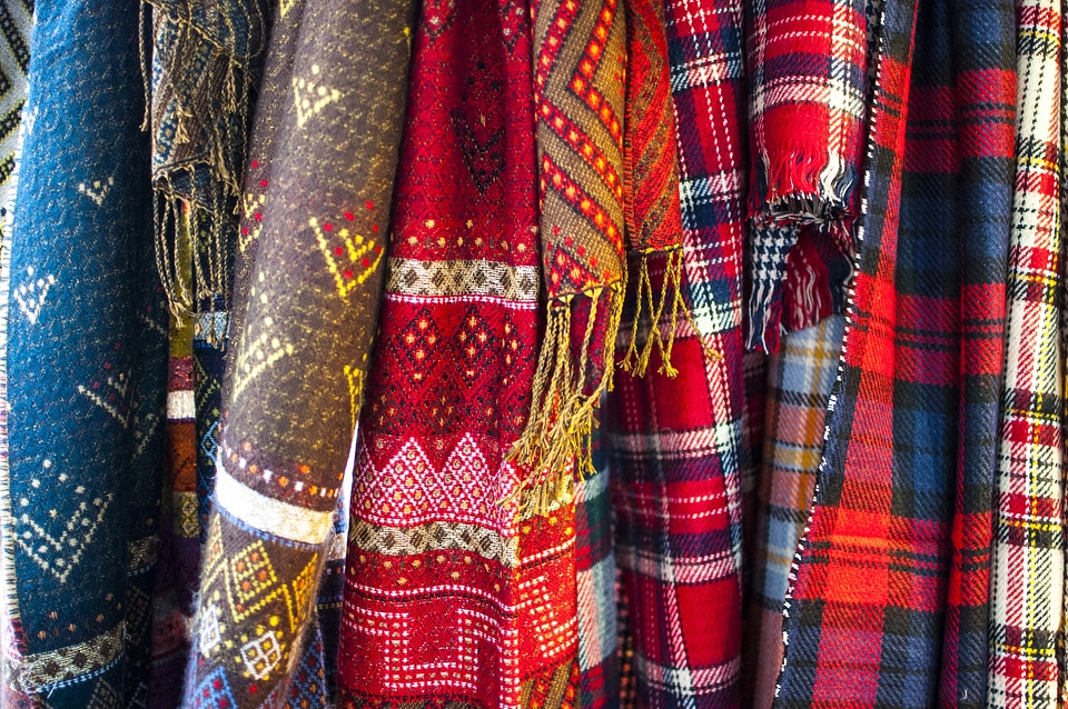 Color texture textile