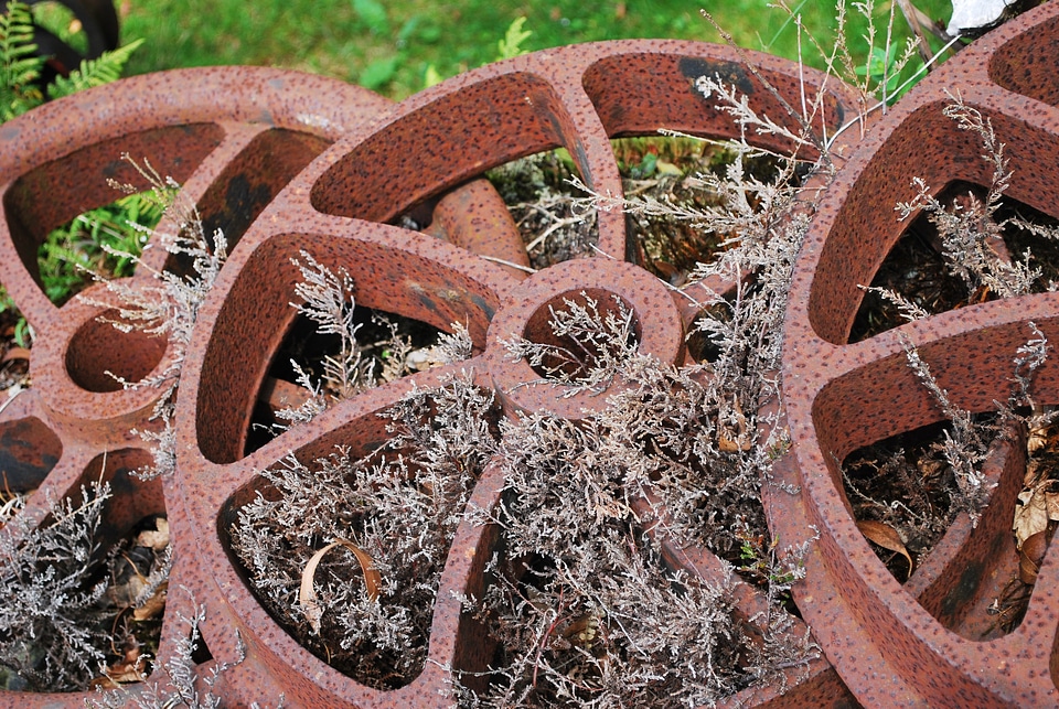 Rusty industrial material