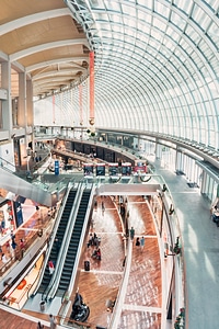 Mbs shopping center glas