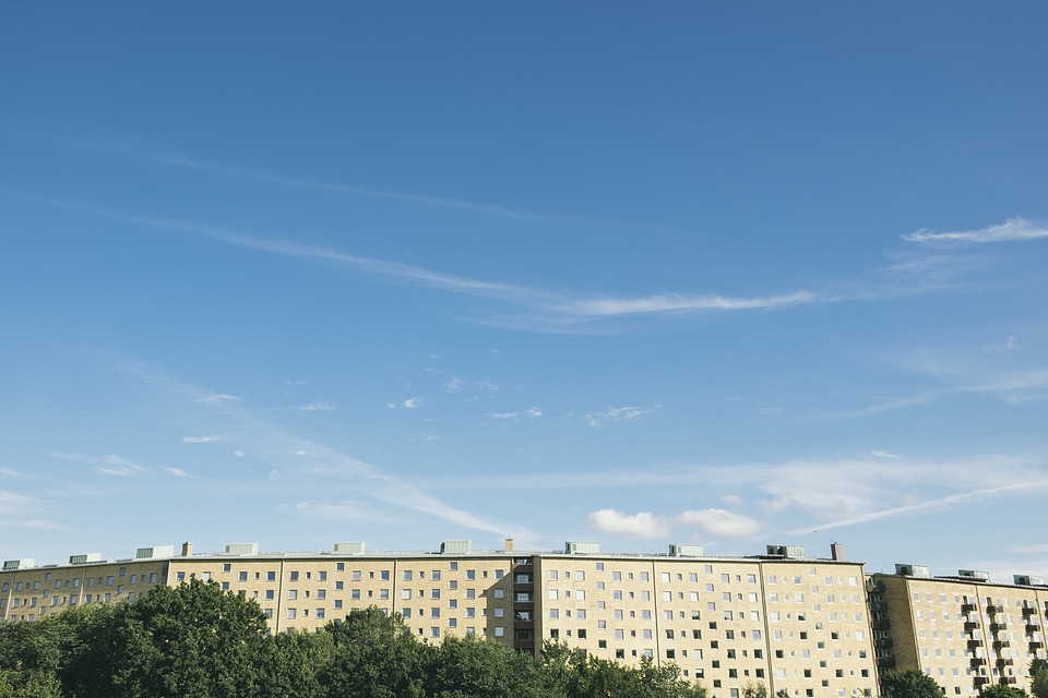 Block architecture building photo