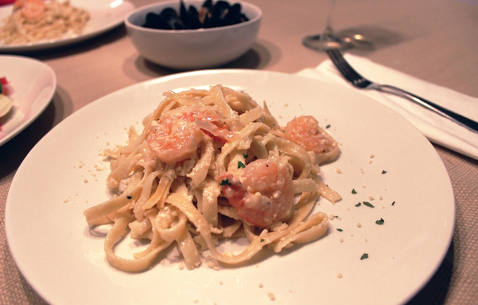 Pasta seafood italian