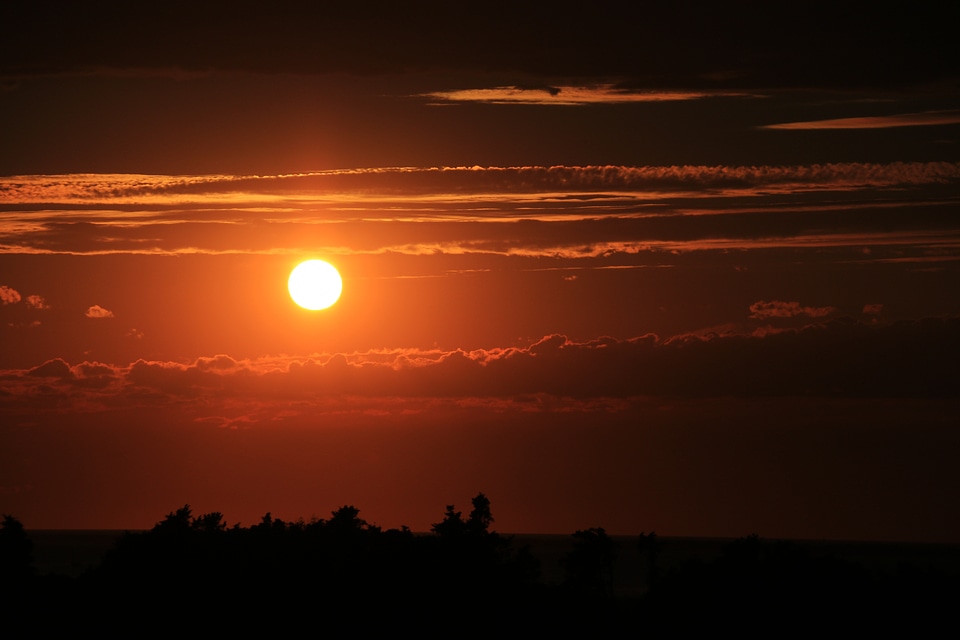 Orange dusk dawn photo