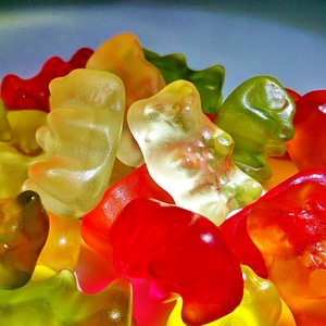 Fruit jelly haribo background image