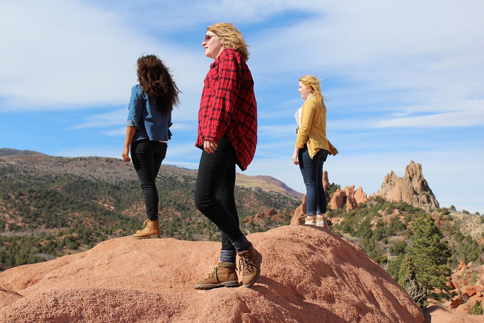 Hipster hike nature