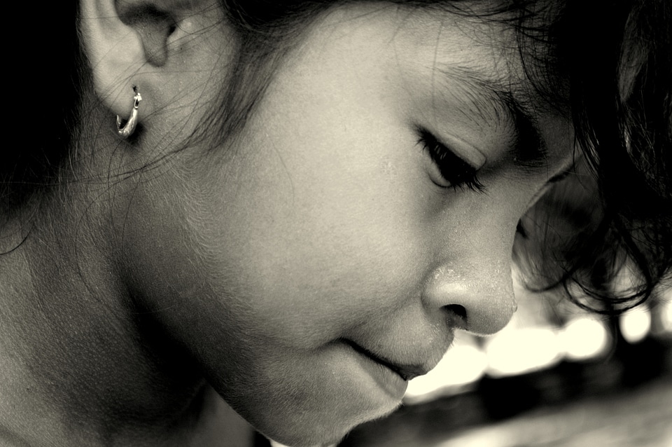 Look portrait happy children