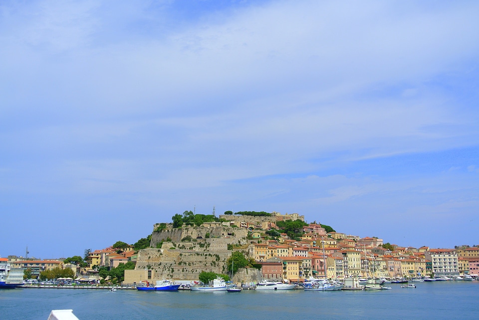 The mediterranean sea italy portoferraio